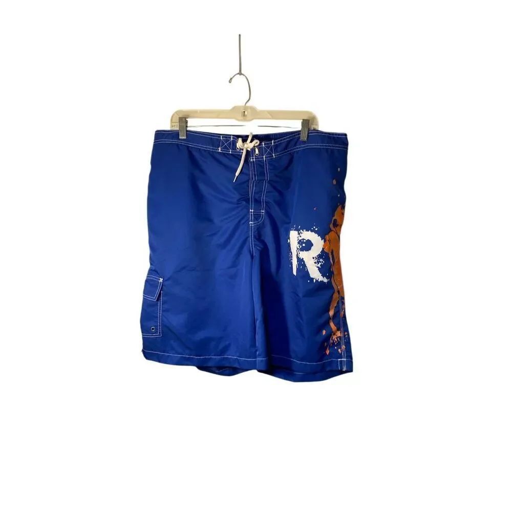 Ralph Lauren men’s swim trunks large pony blue board shorts XXL